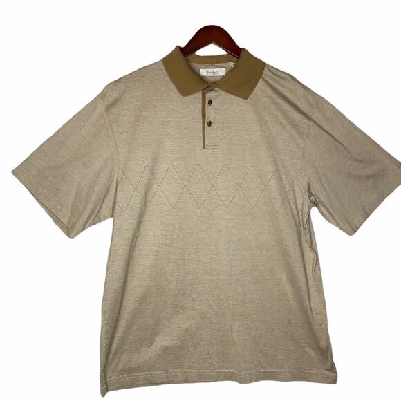 Turnbury Diamond Design Cotton Polo Shirt Large‎ - Picture 1 of 10